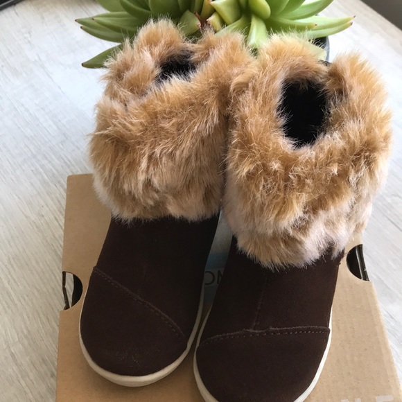 Adorable Toms Booties. Purchased new, tried on, but never worn - Picture 1 of 10